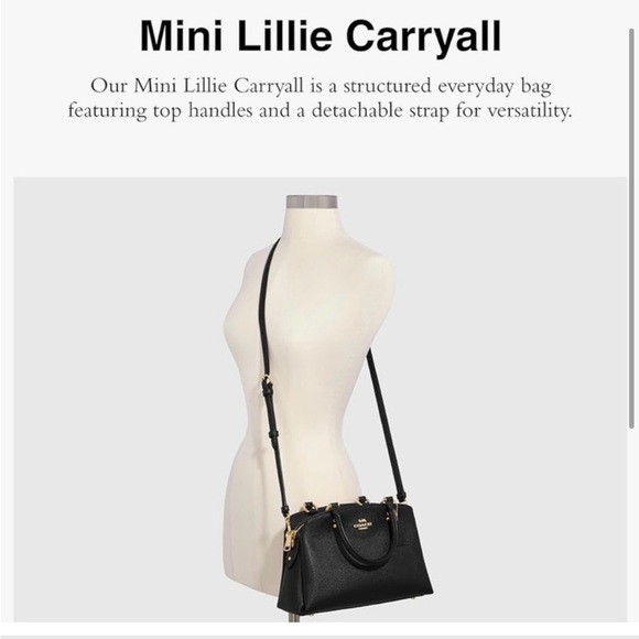 Coach Mini Lillie in Black - Picture 1 of 6